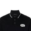 Emporio Armani FW22 Color Block Striped Logo Print Short Sleeve Polo Shirt Men polo shirts Black 6L1FA5-1JTKZ-0999