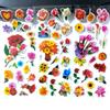 6/12pcs 3D Bubble Stickers Reusable Butterfly Flower Design Children Sticker Toys for Kids Birthday Christmas New Year Gift TMZ