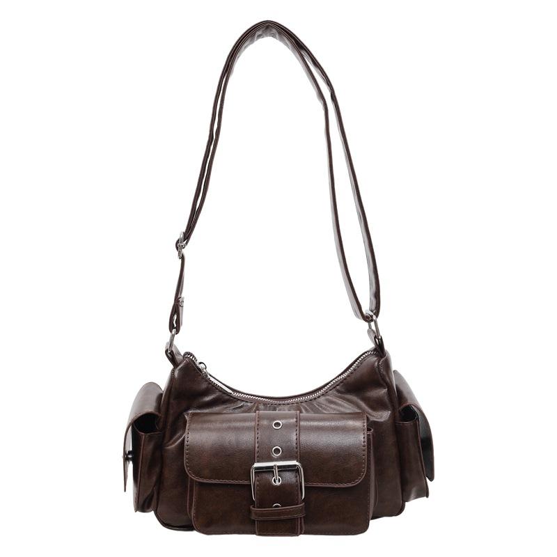 Motorcycle Bag - Trendy Personalized Crossbody Bag for Commuting, Single-shoulder Bag with Armpit Strap