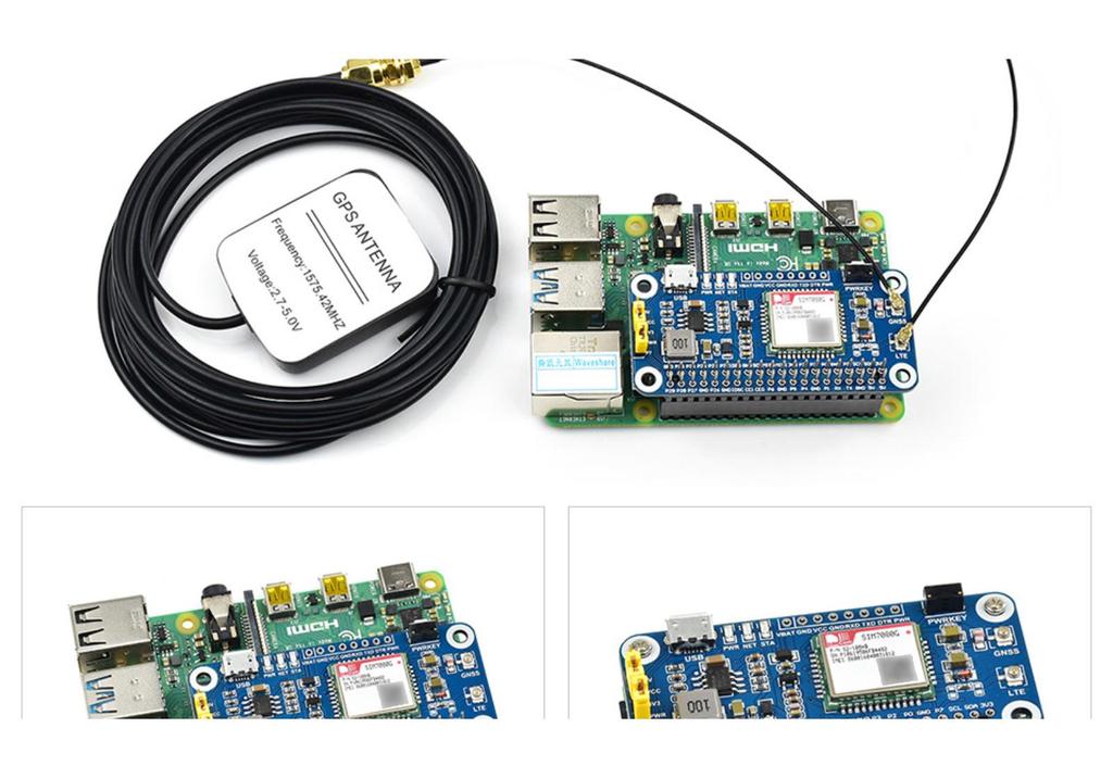 Raspberry Pi 4 SIM7080G IoT Expansion Board - Cat-M, NB-IoT, eMTC, GNSS Connectivity