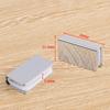 Without Drilling Magnetic Glass Clamps 8Pcs Auto Close Latches for Cabinets Dressers Adjustable Iron Strikes Plates