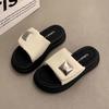 Slippers Women's Summer Outer Wear New Fashionable Small Thick Bottom To Increase the Sense of High-end Cool Slippers