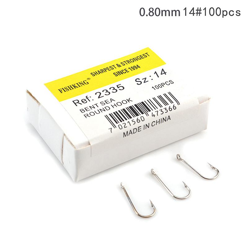 100pcs/lot Lure High Carbon Steel Hooks Carp Hand Fishing Hooks Barbed Fishhook With Ring Fishing Accessories