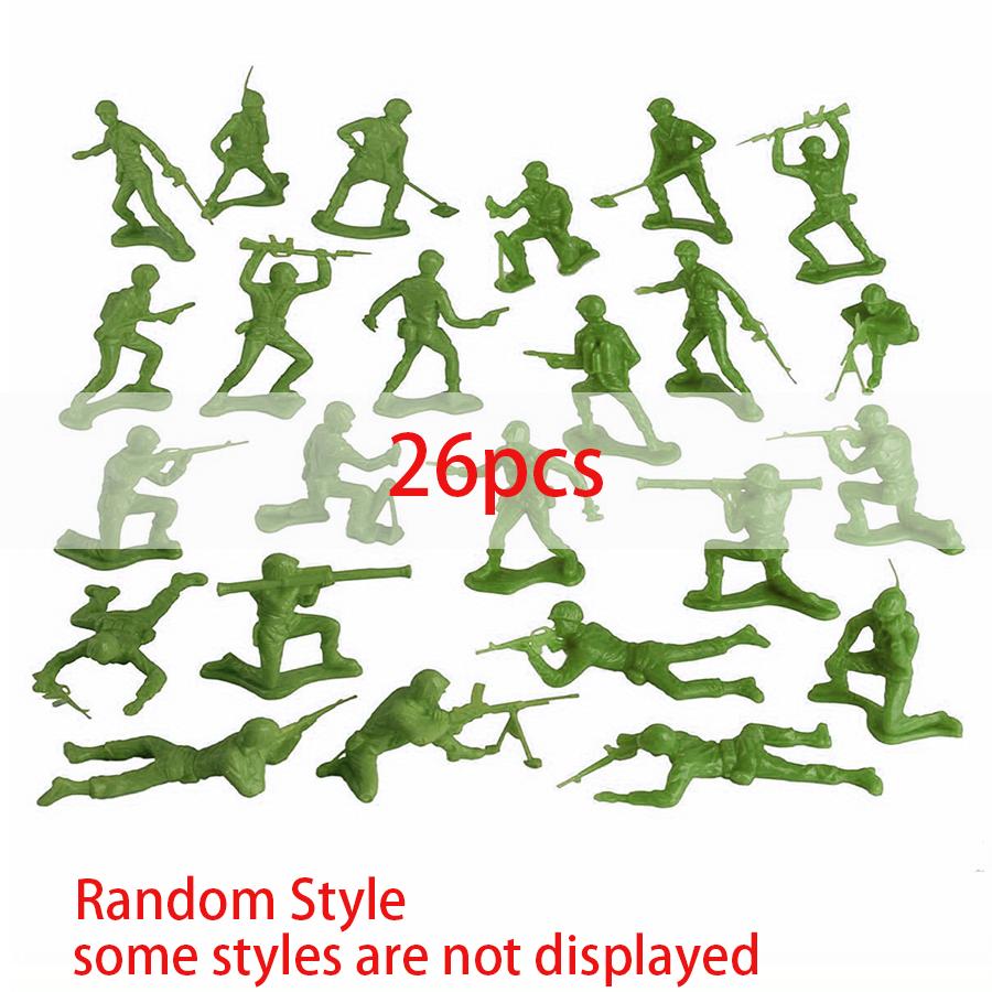 26/52/100pcs Mini Soldiers Model Indoor Decor Collection Sand Table Military Simulation Game Props for Party Birthday Gift XJM