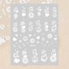 Smudged Semi-Transparent Hollow Butterfly Manicure Sticker, Love Star White Spray-Free Nude Nail Decorative Sticker