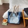 Tote Bag with Large Capacity, Made of Comfortable Casual Denim Fabric, Suitable for Commuting on A Single Shoulder. Casually