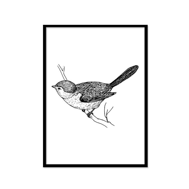 

Милая сова кошка черно-белая настенная живопись на холсте с животными декоративная подвесная картина Cuadros Decoracion салон минималистское искусство 21*30cm