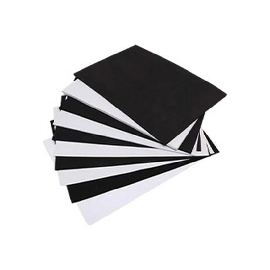 Rouleau de Mousse EVA Noir et Blanc: Feuille d'éponge haute élasticité, haute densité, antistatique 38° & 60°.