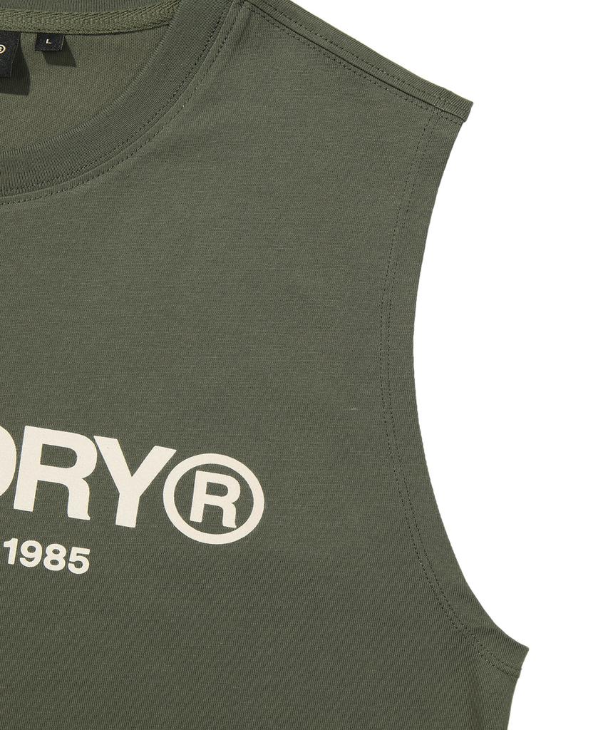 Syupeodeulai Core Logo Sleeveless Khaki Sdmivcp60Khk
