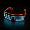 LED Glowing Glasses Gafas Luminous Bril Neon Christmas Glow Sunglasses Flashing Light Glass for Party Supplies Prop Costumes New
