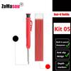 Reuseable Long Head Deep Hole Markers Pen Pencils Solid Carpenter Refill Leads Built-in Sharpener Woodwork Construction Tools