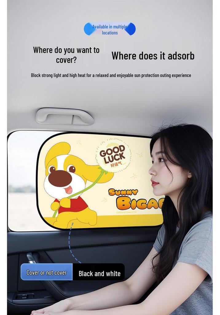 Driver's Anti-Glare Sunshade: Blackout Car Window Curtain