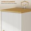 Bathroom Column Cabinet, 2 Doors, Drawer, Open Compartment, White