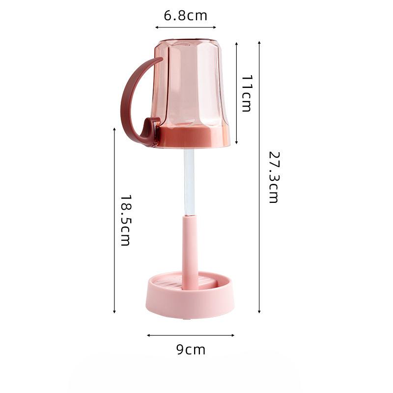 

Студенческое общежитие Стакан для зубной щетки Стакан для умывальника Стакан для питья Бытовой стакан для чистки зубов Прозрачный пластиковый набор стаканов для полоскания рта wash set светло-розовый