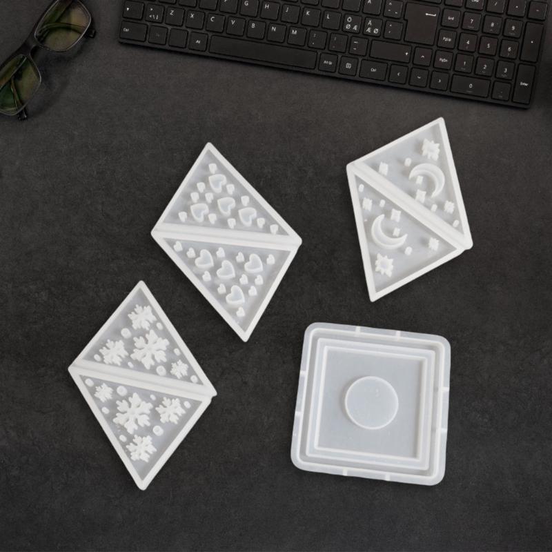 Flexible Silicone Candle Mould for Personalize Pyramid Designs Portable for Festival Occasions and Home Decoration