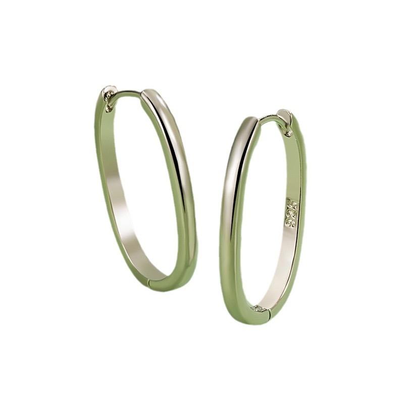 BF CLUB 925 Sterling Silver Gold Round Hollow Earrings For Women Trendy Earring Jewelry Prevent Allergy Party Accessories Gift