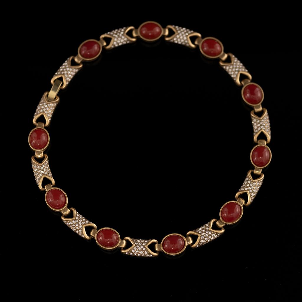 Direktlieferung Mittelalterlicher Vintage Schmuck Nischen Design Französische Retro Schlüsselbein Kette Halskette Halskette Neu