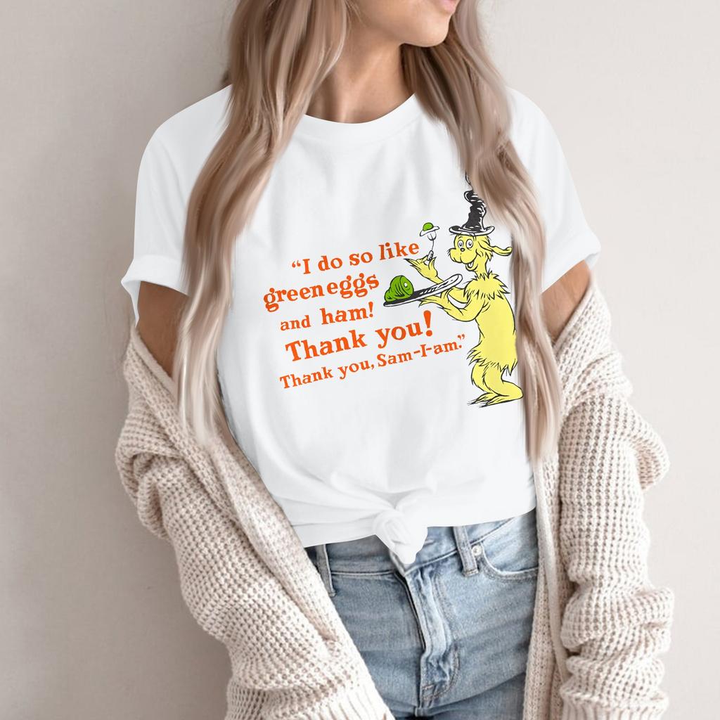 Women's Casual Fashion Street Slim Short Sleeve Printed T-Shirt Top