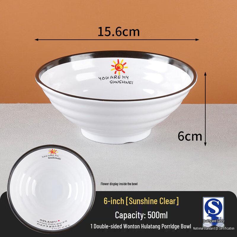 Durable A5 Melamine Commercial Noodle Bowl