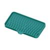 Large Silicone Soap Dish for Bathroom, Non- Draining Soap Holder with -Guided Design