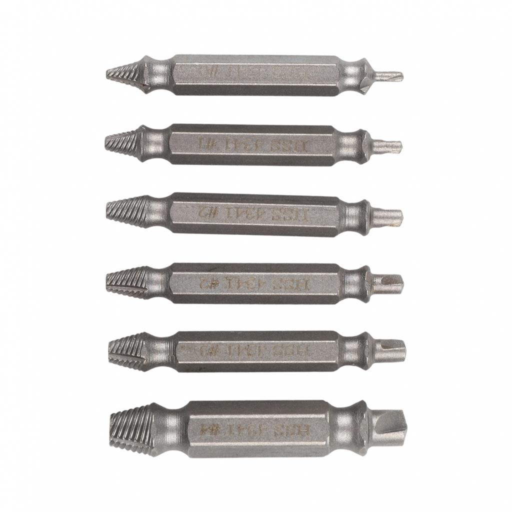 Damaged Screw Extractor 6PCS Speed Out Drill Bits Tool Broken Bolt New