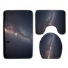 Star Bathroom Floor Mat Toilet Three-Piece Set