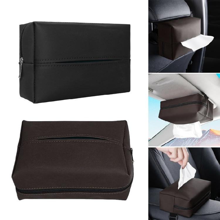 Large Car Tissue Holder Leather Tissue Holder in Car Backseat Rectangular, Napkin Holder for Car