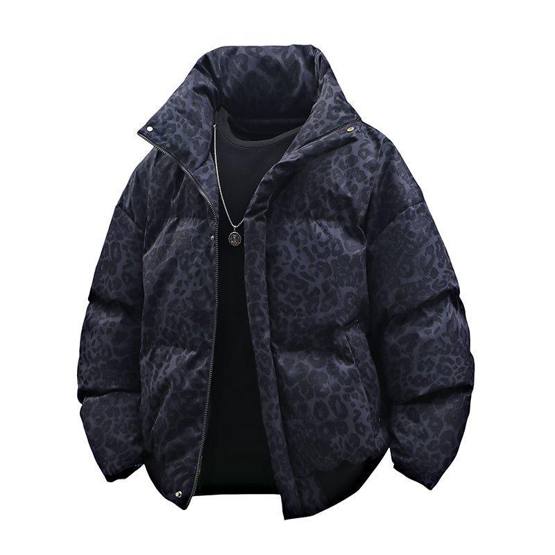 

Retro Short Cotton Jacket for Men, Winter Stand Up Collar Jacket, Thick Bread Jacket, Women s Couple Cotton Jacket XXXL