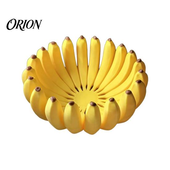 Decorative Storage Tray 3D Printed Banana-Shaped Tray, Banana Fruit Bowl Holder, Modern for Kitchen Countertop Decor Kitchen, Dining Table & Entryway,