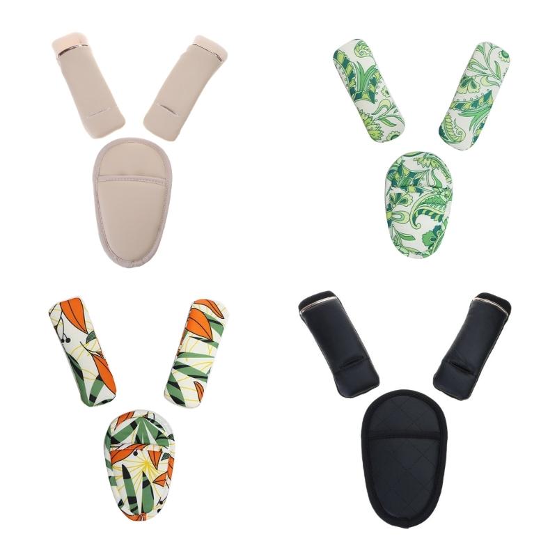 Adjustable Shoulder Strap Protectors Easy to Clean Kit Universal Pushchair Belt Cover Set 3pcs/set Durable for Strollers