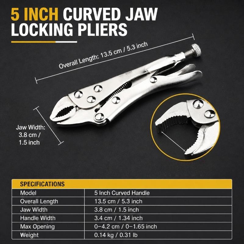 Multifunction Locking Pliers with Adjustable Clamp Jaw for Welding Repair Woodworking Metal Pipe Holding Tool
