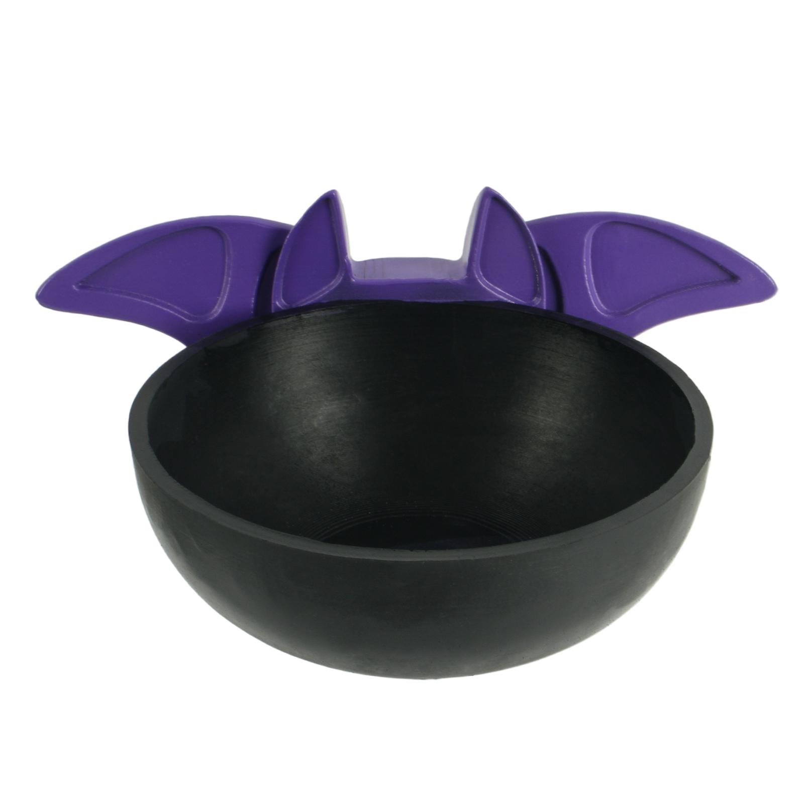 Bat Candy Bowl Halloween Candy Container Party Serving Bowl Table Decoration Plastic Candy Holder for Seasonal Events and Gatherings One Size