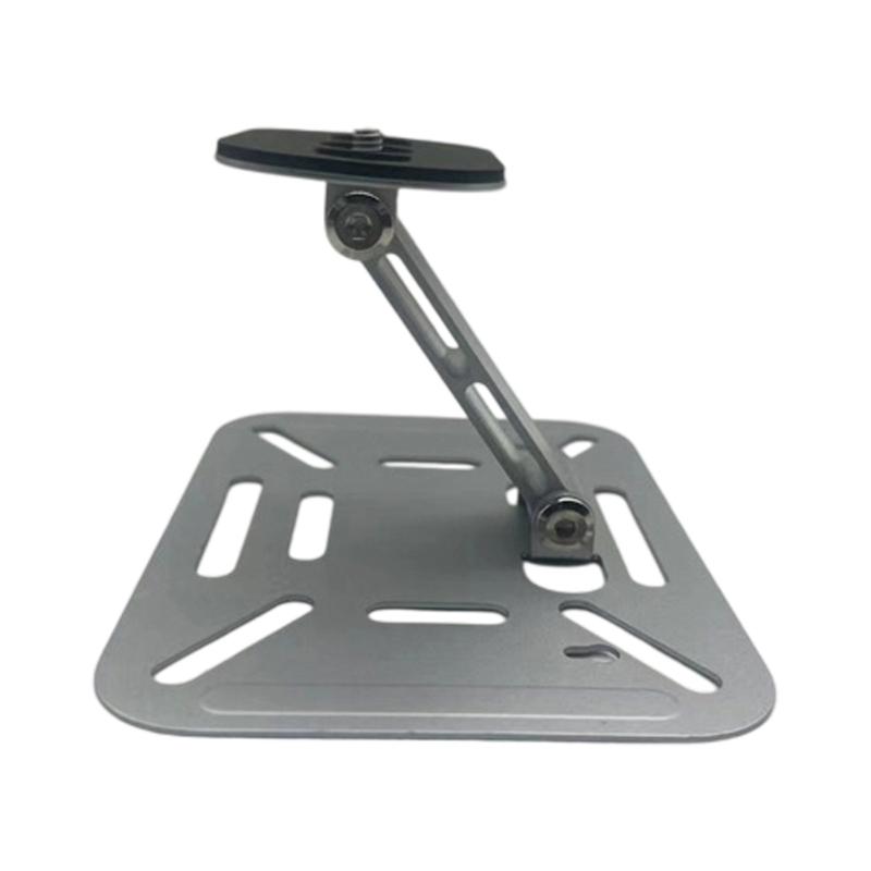 Foldable Double-tiered Projector Stand Adjustable Height Steel Holder For Home Office Desktop/Wall/Ceiling Mount