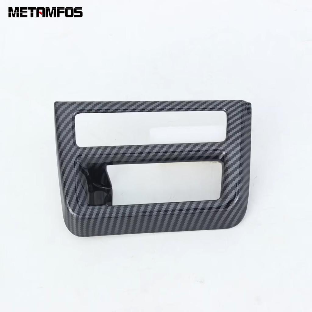 Head Light Lamp Adjustment Switch Cover Trim For Hyundai Sonata 2024 2025 2026 Carbon Fiber Bezel Sticker Interior Accessories