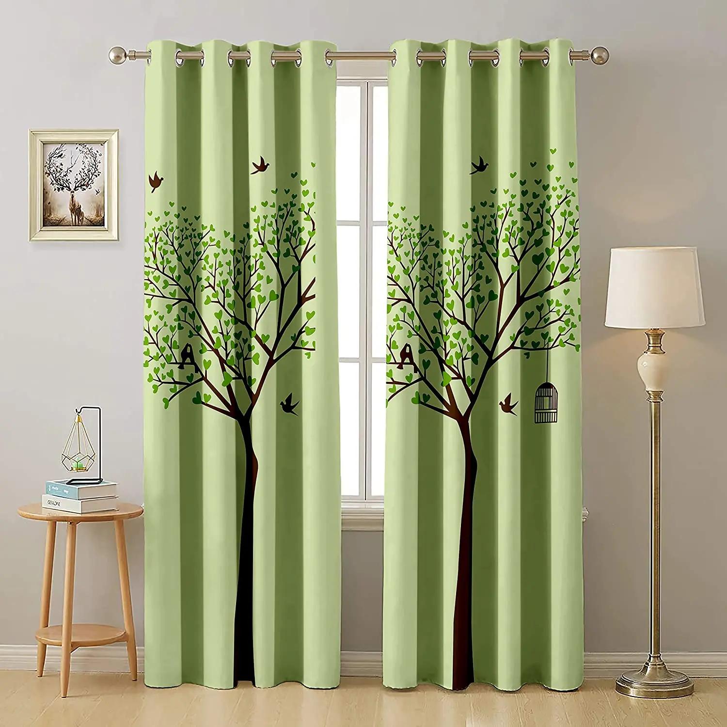 

Pretty Purple Lily Print Room Curtains Thin Window Curtain Kitchen Bedroom Living Room Outdoor Fabric Decor Kids Curtain 2Panels W60H60(CM)x2pcs&Grommet Top