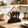 Rustic Wooden Napkin Organizer Holder, Free Standing Paper Dispenser, Modern Exquisite Holder for Home Stand Dining Table Coffee Bar Farmhouse