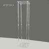 Elegant Transparent Square Frame Flower Stand for Weddings and Events