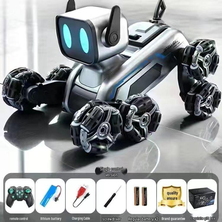 Remote-Controlled Eight-Wheeled Robot Car Toy for Kids - Hand-Sensing, Four-Wheel Drive Stunt Functionality