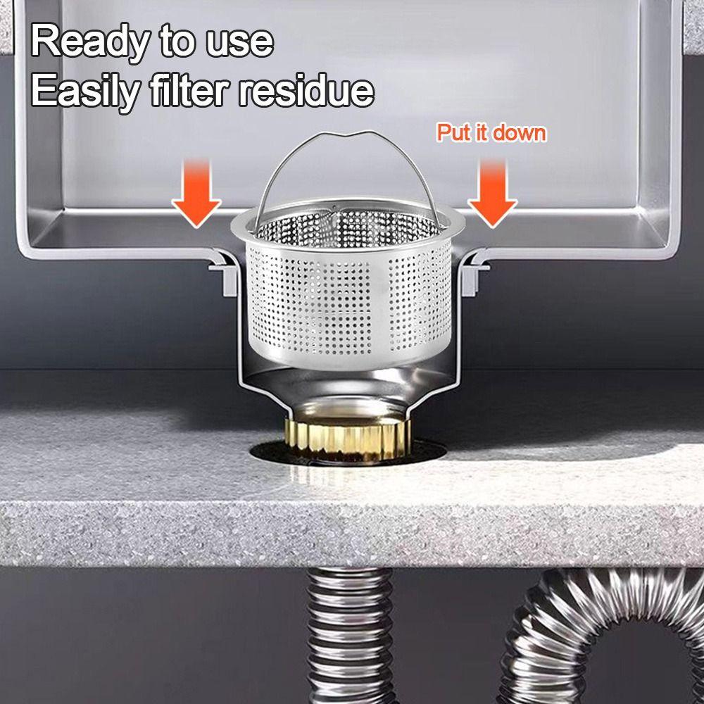 Stainless Steel Drain Stopper Mesh Round Shape Floor Waste Filter Net  Kitchen Bathroom Accessories