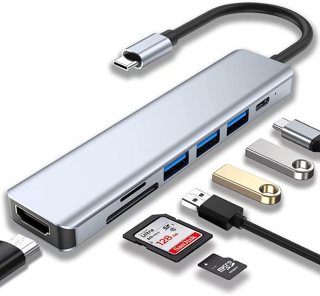 8-in-1 USB Type-C Hub with Multi-Screen Display & High-Speed Transmission