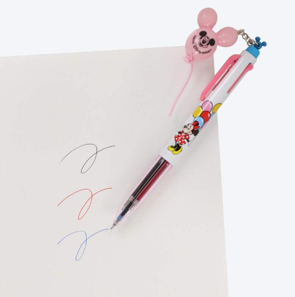 Disney Musse Pigg och Mimmi Kula Kulspetspenna med Ballong Tokyo Disney Resort Exklusiv & 3-färgad Berlock,