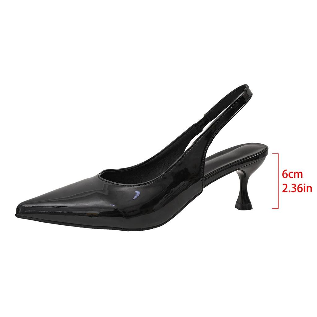 Fashion versatile bag head sandals 2025 summer new large size thin heel pointed sexy high heel sandals