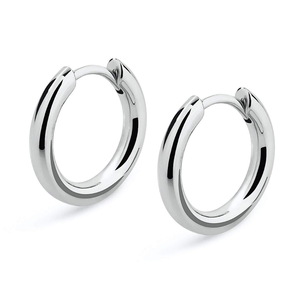 USA Free Ship 14K Gold Plating Hypoallergenic Huggie Cubic Zirconia Sterling Silver 925 Jewellery Women 5A CZ Hoop Earrings Men