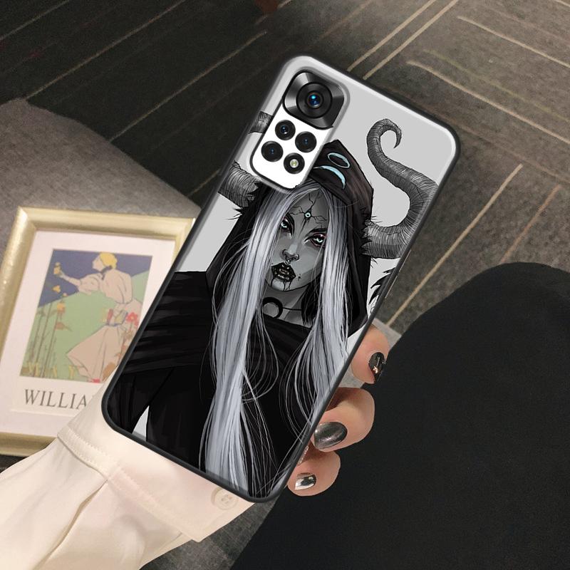 Aesthetic Devil Woman Bad Girl Funda For Xiaomi Redmi Note 14 Pro 9 10 11 12 13 Pro 10S 11S 12S Redmi 13C 10C 12C 14C Case
