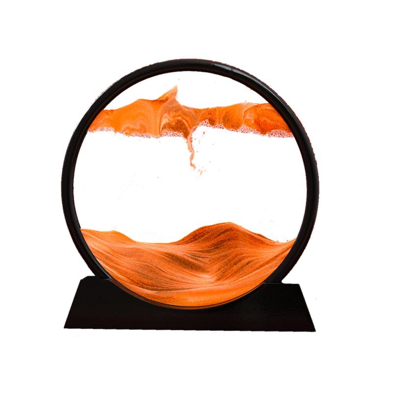 Fließendes Sandgemälde für Wohnzimmer, multifunktionale Dekoration, 3D-Sandbild, einfach entspannend