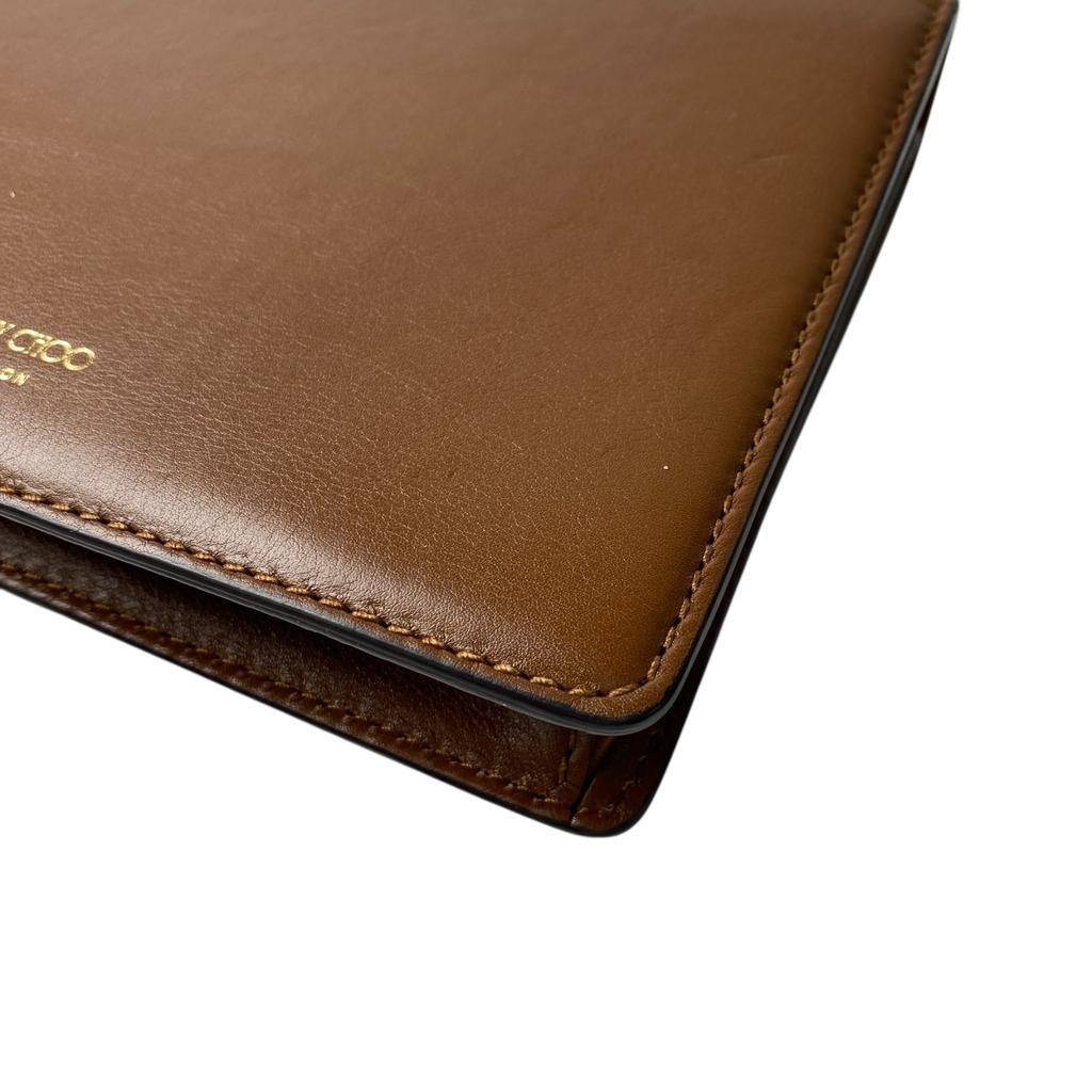 Used JIMMY CHOOShoulder Bag Brown Leather Women