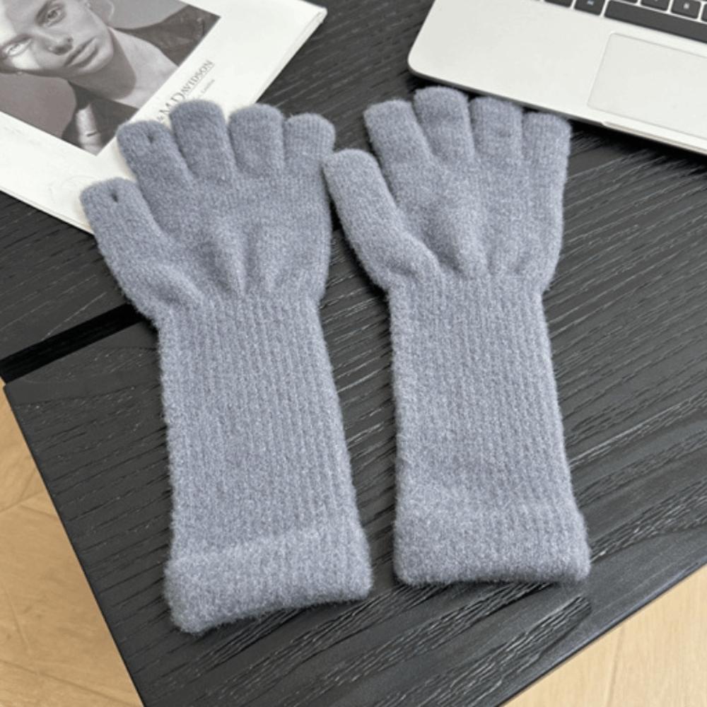 1 Pair Warm Insulation Knitted Glove Touchscreen Winter Glove Durable Warm Handwear Outdoor