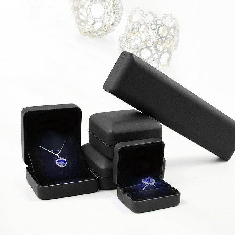 Creative LED Wedding Ring Box with Luminous Light for Jewelry