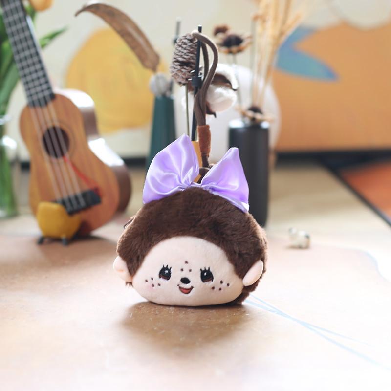 Cute Mengqiqi Coin Wallet Pendant Plush Toy Doll Cartoon Bag Hanging Keychain Doll
