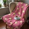 Blueberry Orange Slice Daisy Soft Flannel Blanket Breathable Warm Throw for Office Car Sofa Kids Room Birthday Xmas Gift